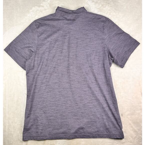 Travis Mathew Polo Shirt Mens XXL Purple Golf Performance Cotton Blend Stretch - Picture 2 of 7